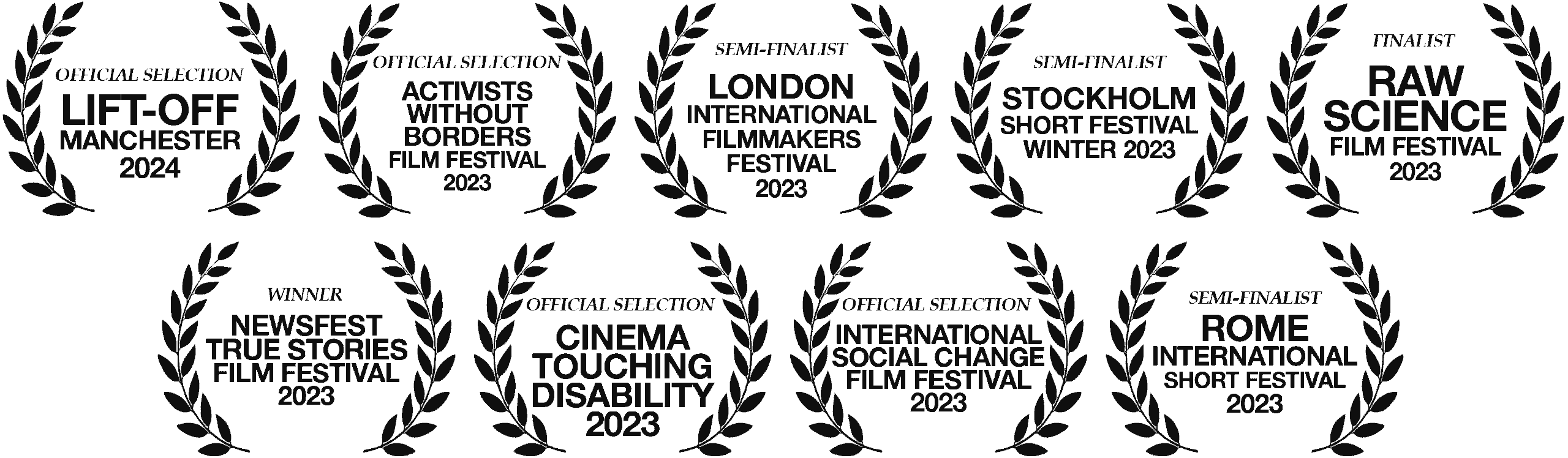 Film festival laurels